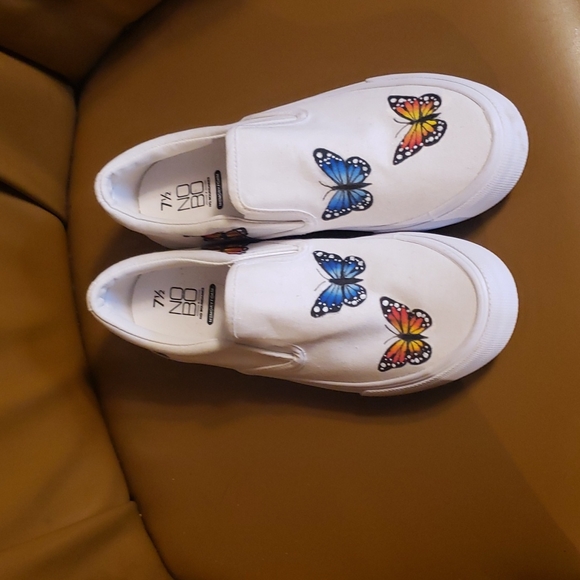 Shoes - Hand painted slip on shoes